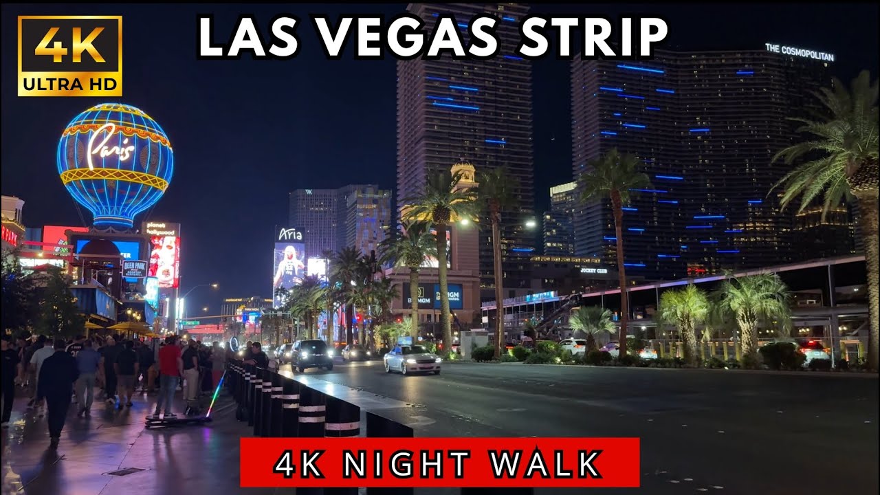 Las Vegas Strip Night Walking Tour | September 2025 | Las Vegas, Nevada [4K HDR]