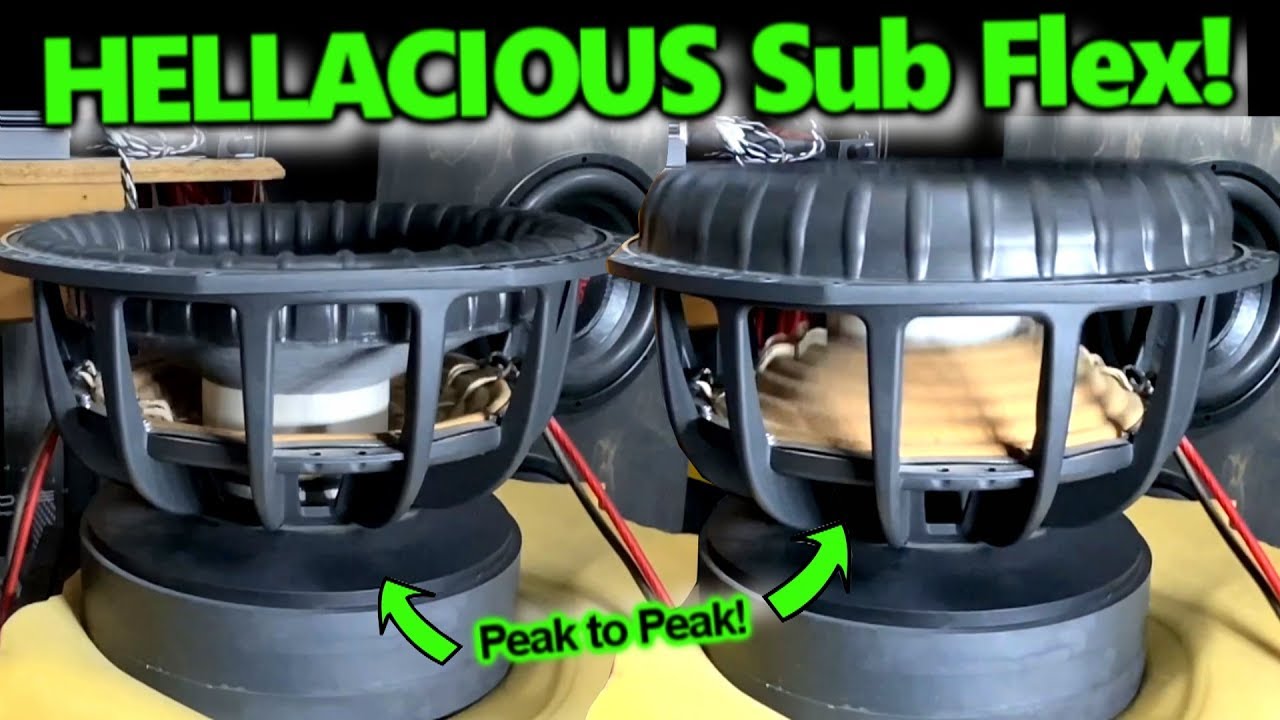 Hellacious Subwoofer Flex! Pride Car Audio 15