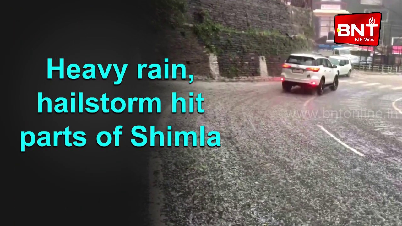 Heavy rain, hailstorm hit parts of Shimla