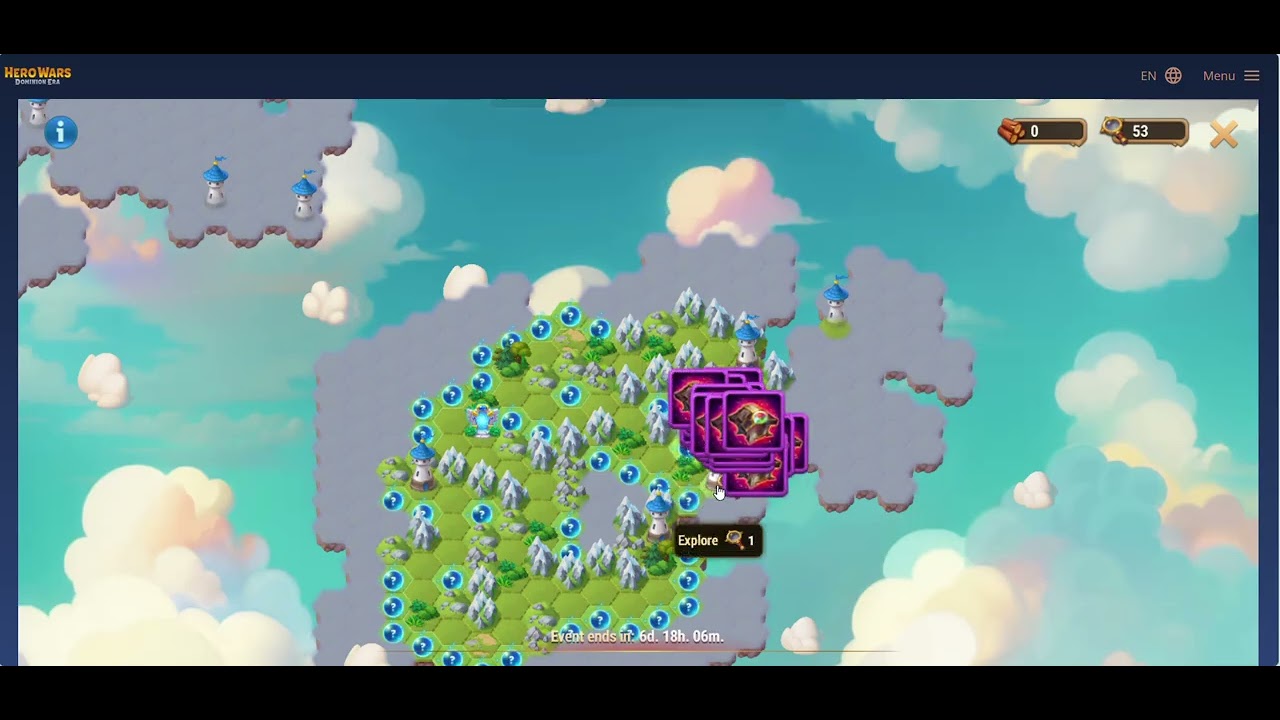 Hero Wars Farming Lumira map