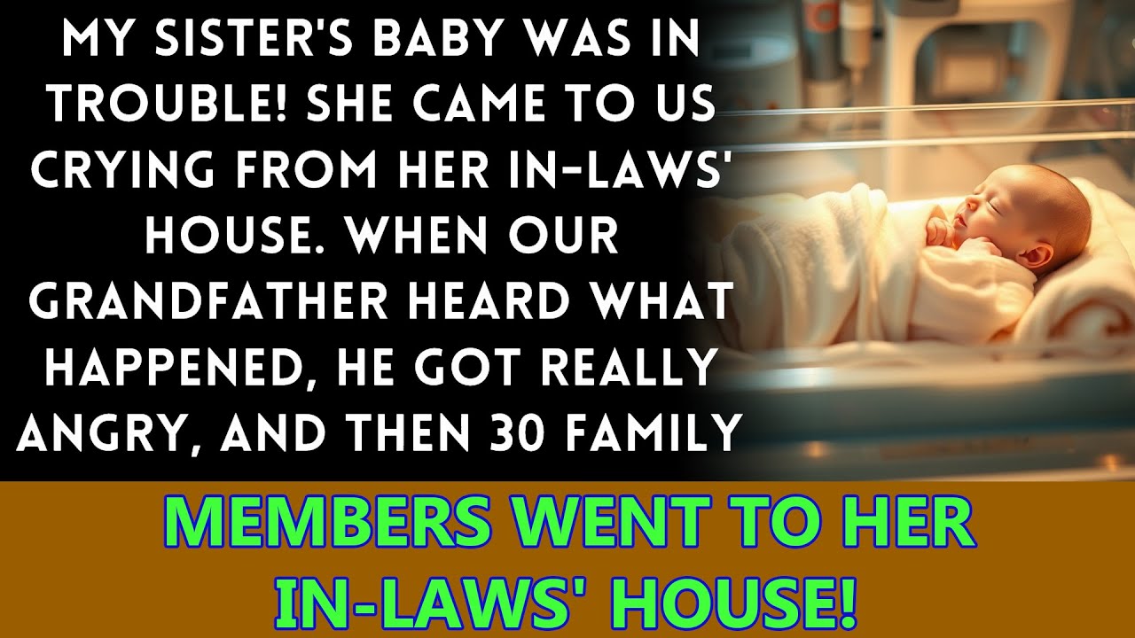 We hurried to my sister's in-laws' house with 30 family members because her baby was in danger!