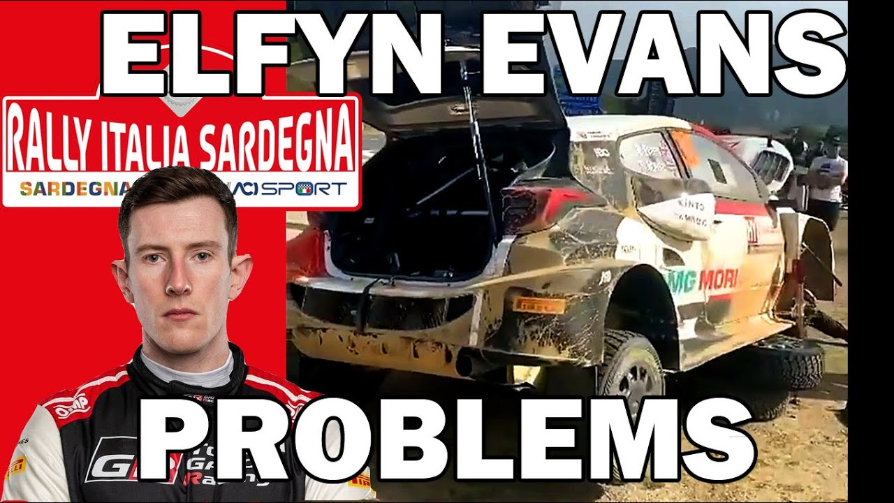 Elfyn Evans PROBLEMS |Toyota GR YARIS Rally1 | WRC Italia Sardegna 2022