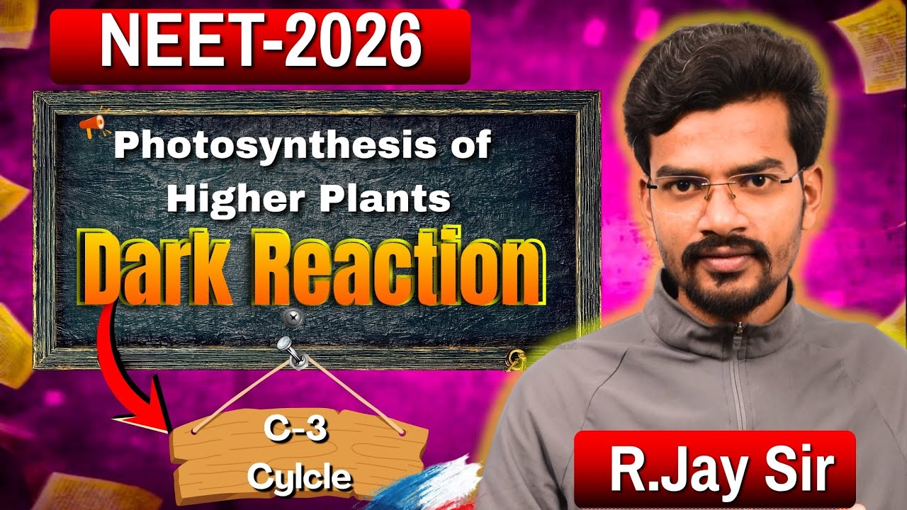 Dark Reaction || Photosynthesis || NEET-2026/CUET/Class-11 || R.Jay Sir || #neet2026 #live