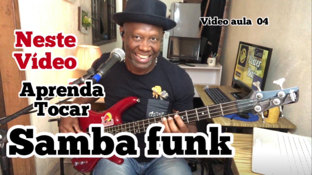 APRENDA TOCA SAMBA E PAGODE  NO CONTRABAIXO v&iacute;deo aula 04 &ldquo;SAMBA FUNK&rdquo;