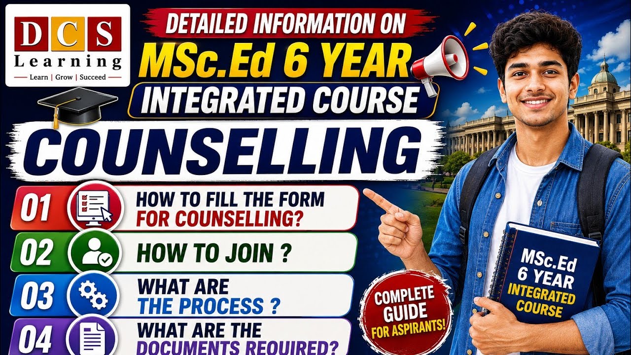 DETAILED INFORMATION: How to fill out the counseling form for RIE Mysore?