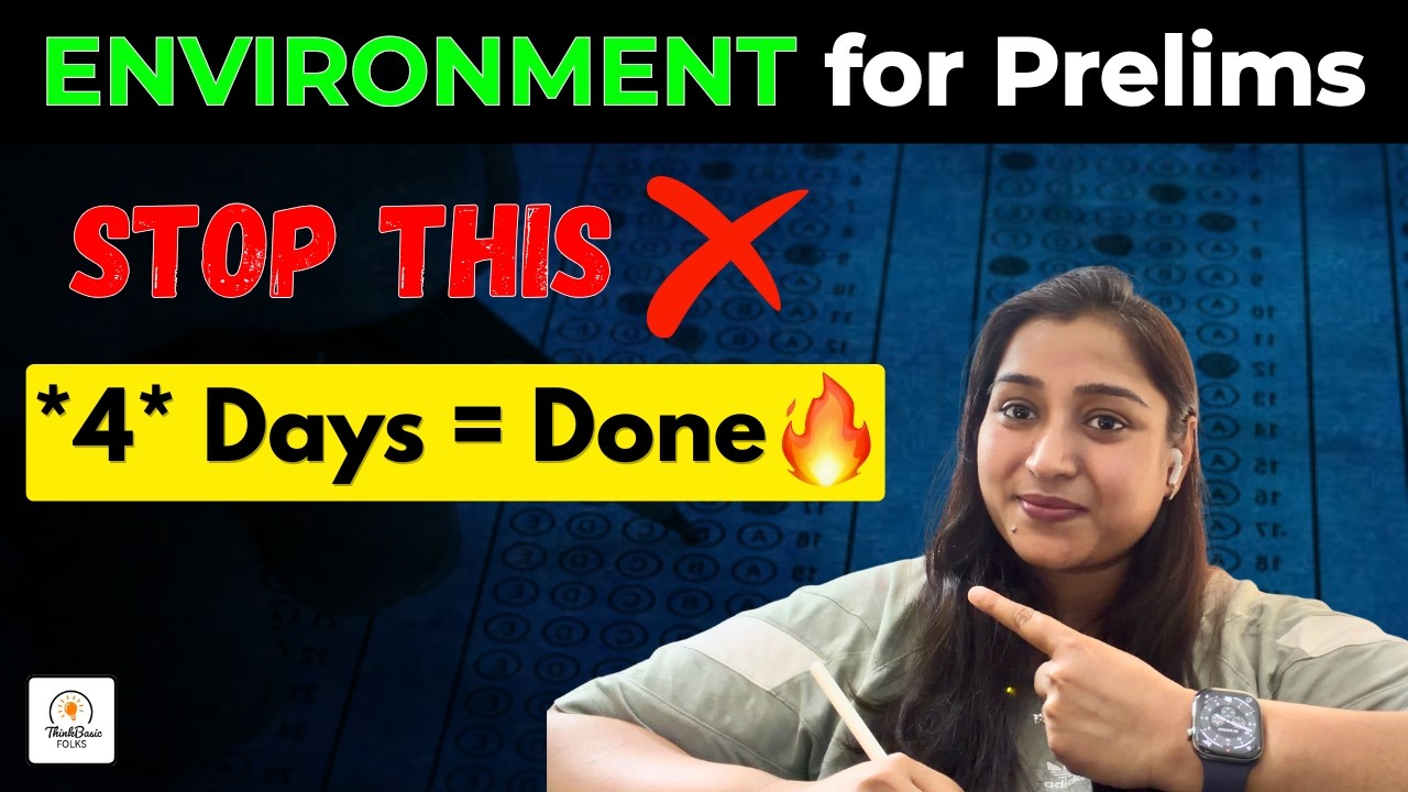 Finish  ENVIRONMENT with Ease in *4* Days| UPSC Prelims 2026 #upscprelims #prelims2026 #upsc