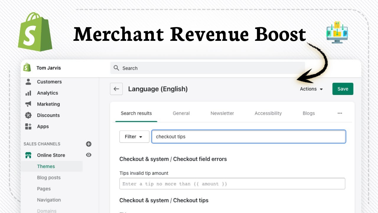 Как добавить возможность оставлять чаевые в аккаунте Shopify