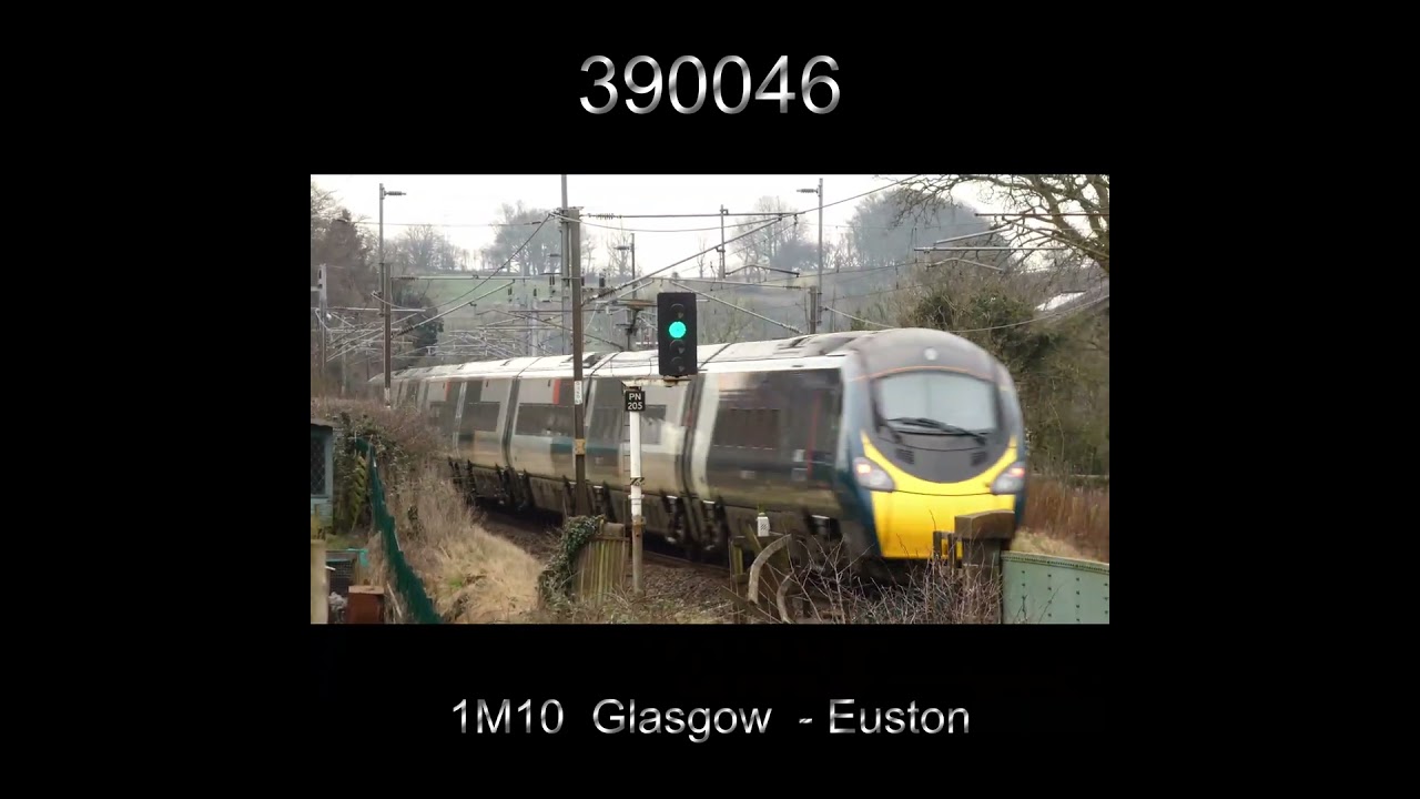 390046 speeding through Bay Horse with 1M10, a  Glasgow C to London Euston Avanti service.