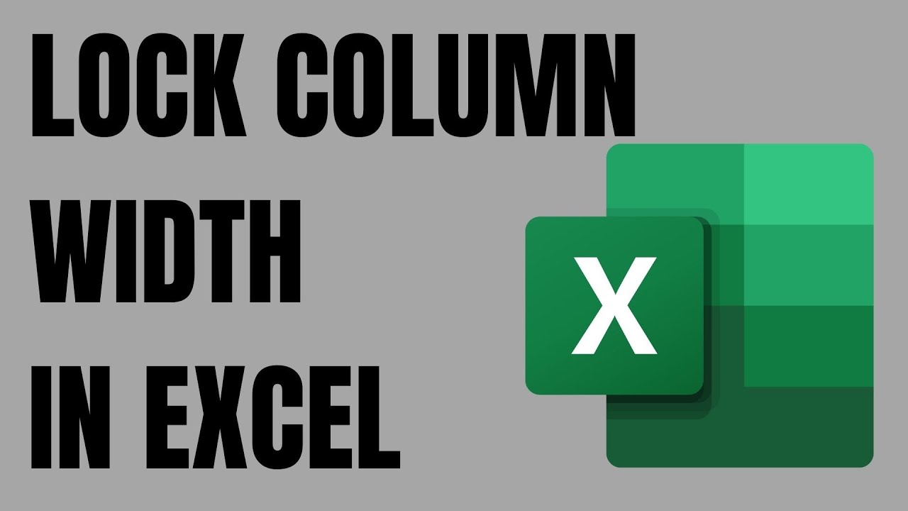 Как зафиксировать ширину столбца в Excel