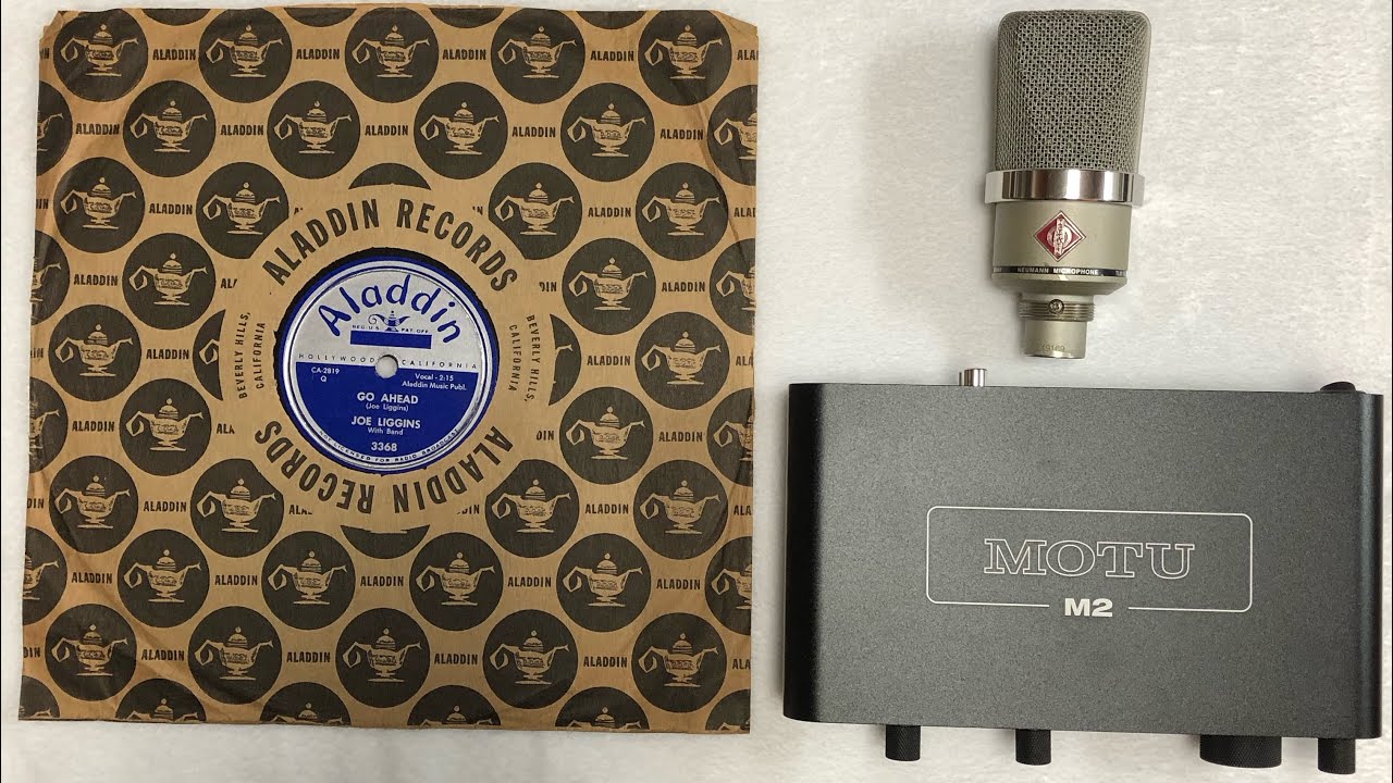 Neumann TLM102 + MOTU M2 Recording Test for Joe Liggins 78 ALADDIN 3368 Go Ahead