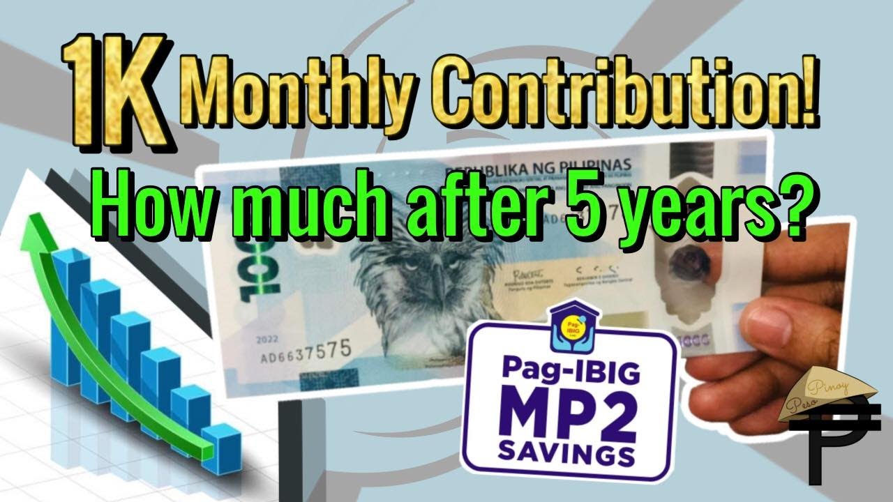 ₱1,000 Monthly Pag-Ibig MP2 Contribution, how much after 5 years?