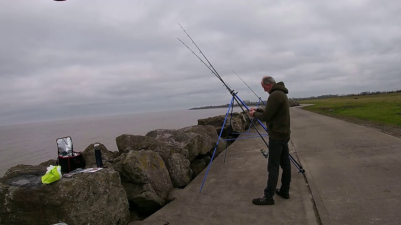 Fishing at Hinkley point A power station