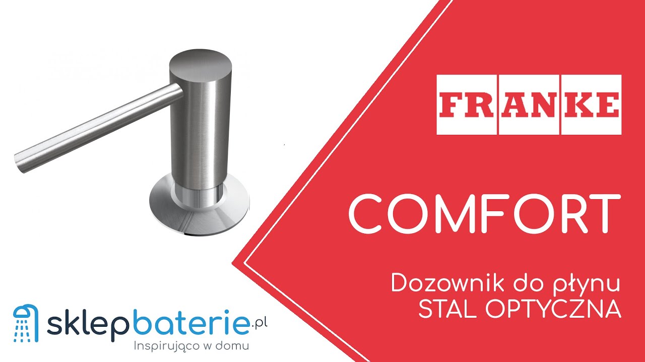 COMFORT Dozownik do płynu podblatowy STAL OPTYCZNA FRANKE 119.0578.771 - SklepBaterie.pl