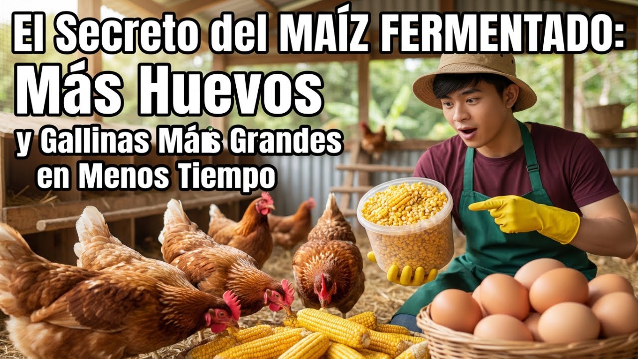 El Secreto del Maíz Fermentado Más Huevos y Gallinas Más Grandes en Menos Tiempo