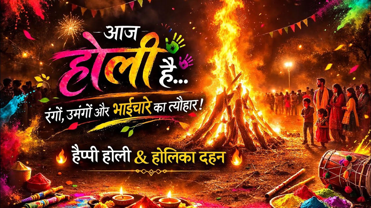 Holi Dahan 2026 | પ્રહલાદ અને હોલિકા ની દિવ્ય કથા |  હેપ્પી હોળી | ઘોડમાળ કાશટપાડા 🔥