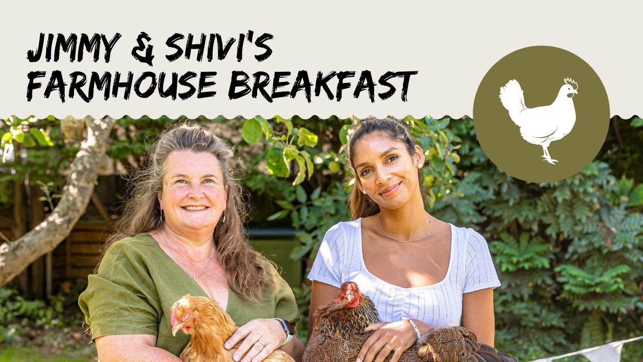 Jimmy and Shivi's Farmhouse Breakfast visit Hen Corner