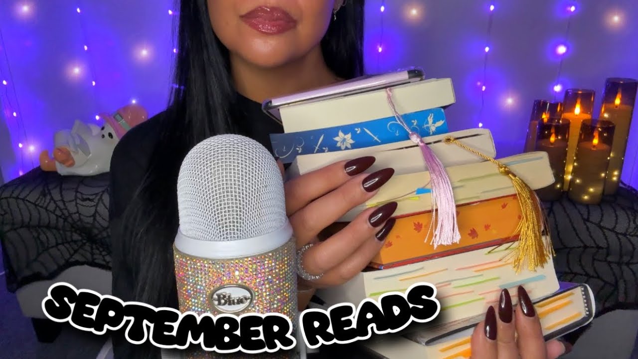 ASMR Books I Read in September 📚 | Tingly Book Tapping & Tracing 🤓