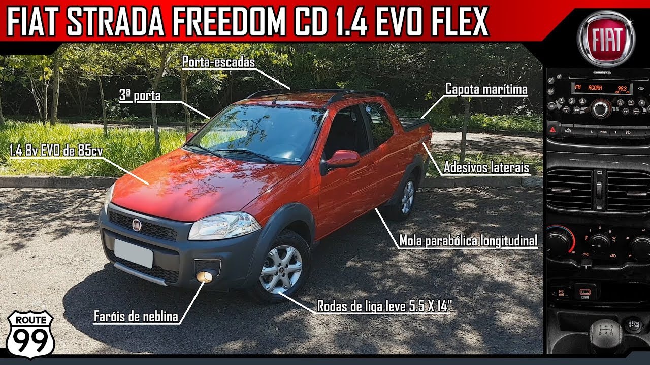 FIAT STRADA CD FREEDOM 1.4 8V EVO - TRABALHO OU LAZER?