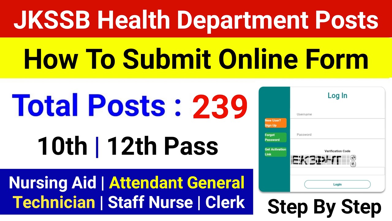 How to Submit JKSSB Nursing Aid Form 2026 | How to fill jkssb health posts form 2026 | Jkssb Posts
