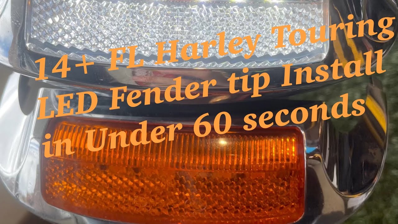 2014-2022 Harley Touring FLHT/K FLHR Custom Dynamics Fender Tip Install in under 60 seconds