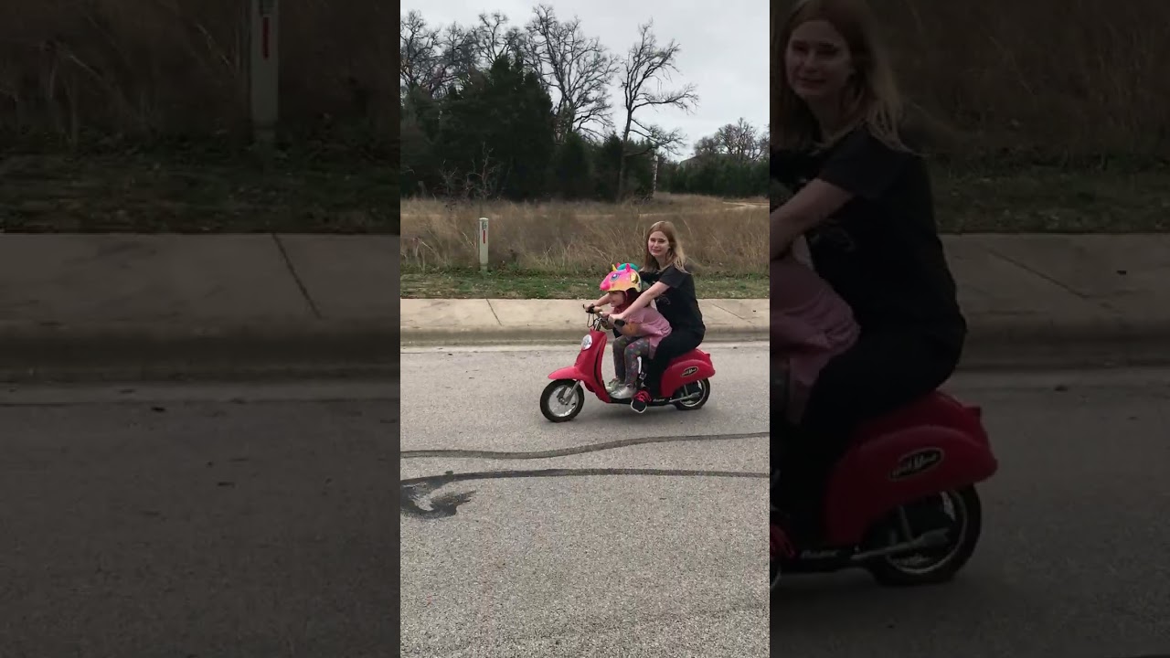 Scooter action #kids #family #vespa