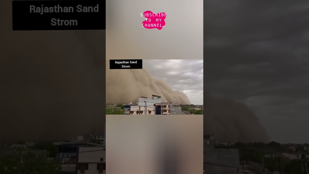 Rajasthan | Storm | Weather | Viral Video #Churu #Rajasthan #DustStorm #WeatherNews #Sandstorm