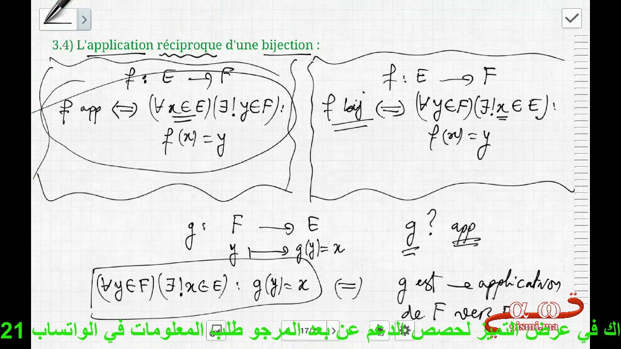 1Bac SM : Les applications (partie 5/5)