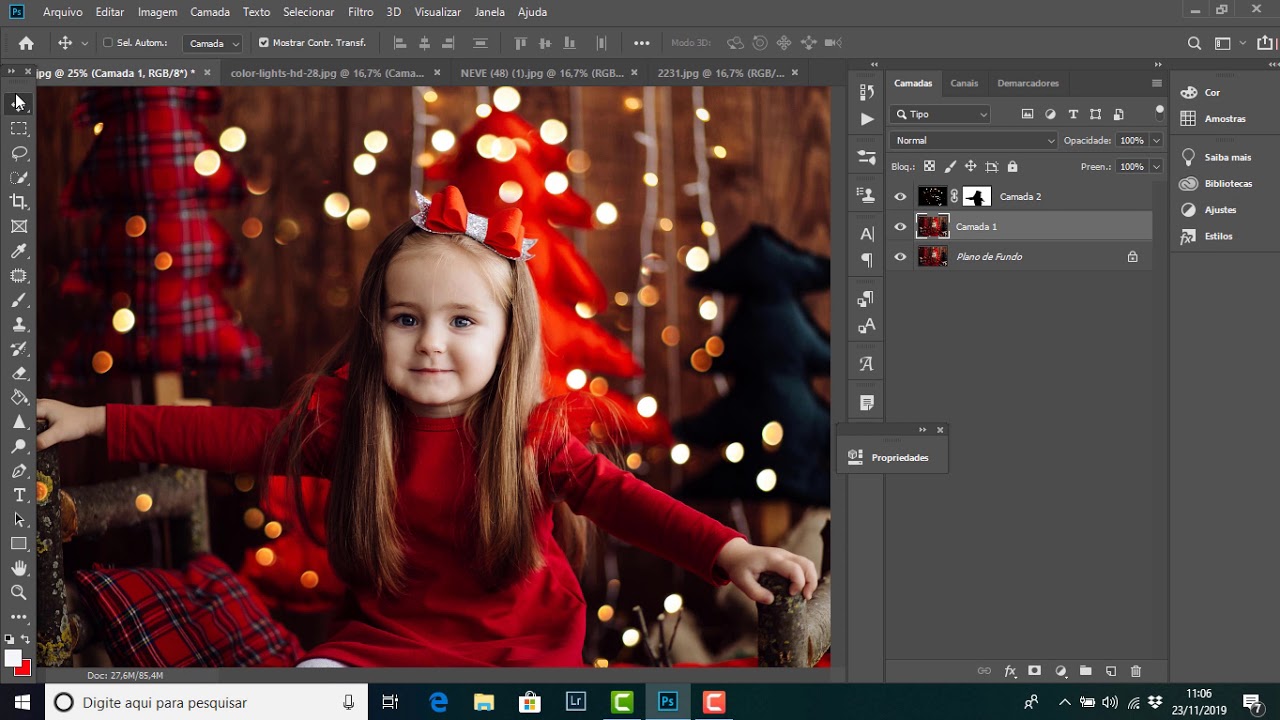 Aprenda a fazer o efeito Bokeh na foto de natal!