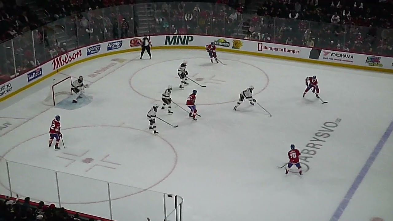 Alex Belzile of the Laval Rocket scores on a nifty backhand shot vs. the Hershey Bears 2/13/26