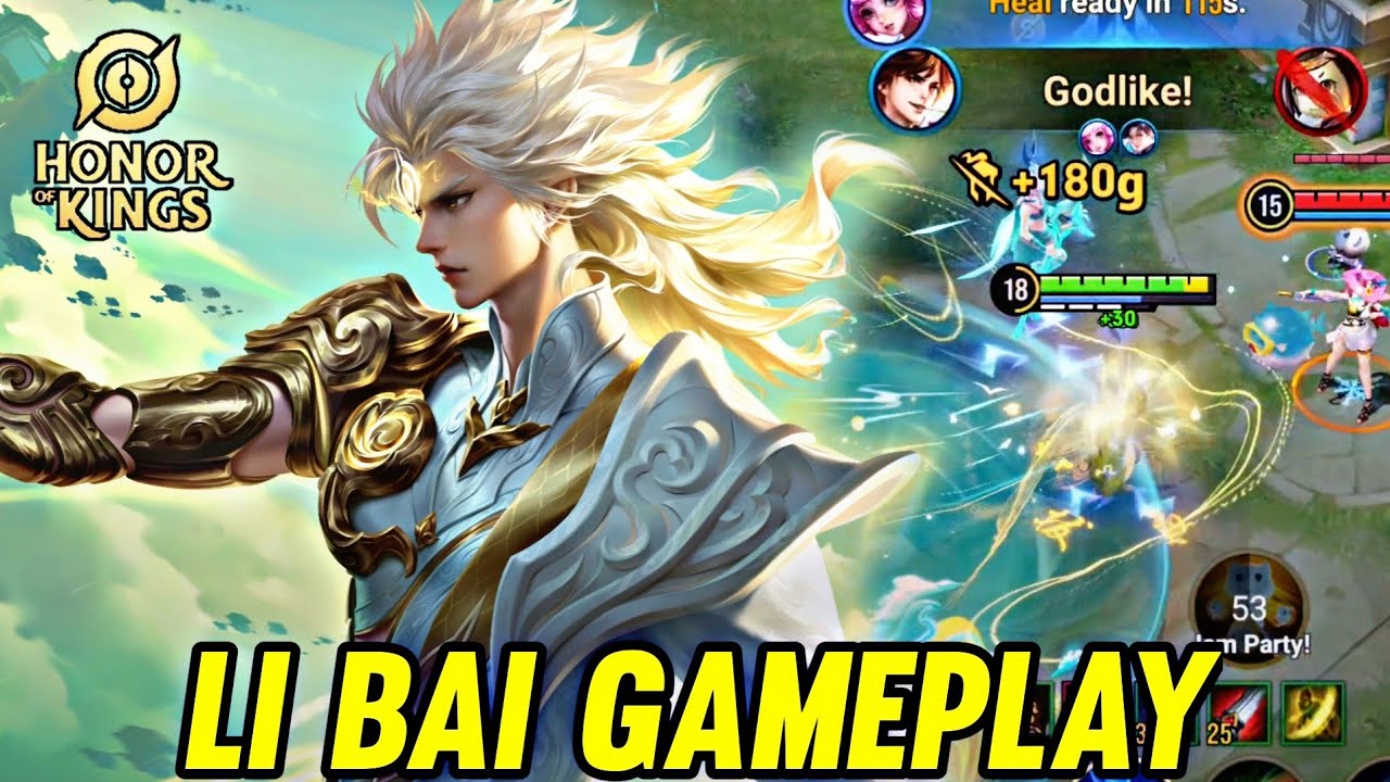 HOK : LI BAI GAMEPLAY | PRO LI BAI - HONOR OF KINGS