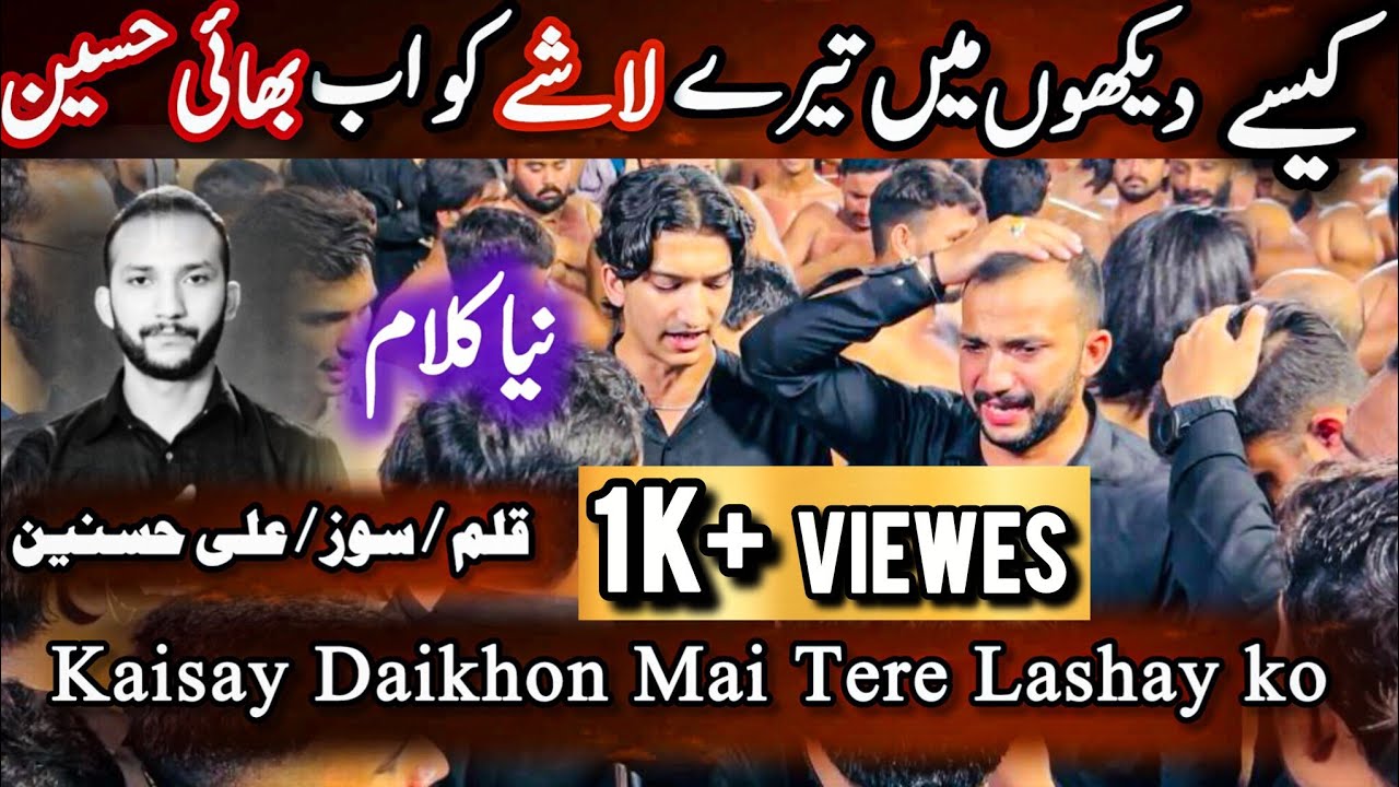17 safar | New Noha Mola Hussain AS | Kaisy Daikhon Mai Tere Lashay Ko Ab Bhai Hussain |