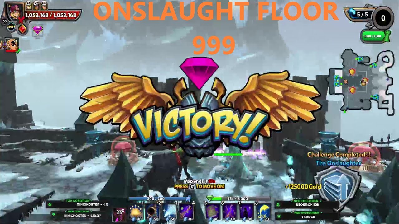 Dungeon Defenders 2 - Onslaught Floor 999