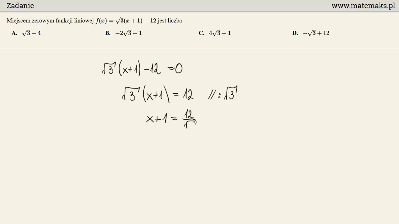 Matura 5 maj 2017 - zadanie 9