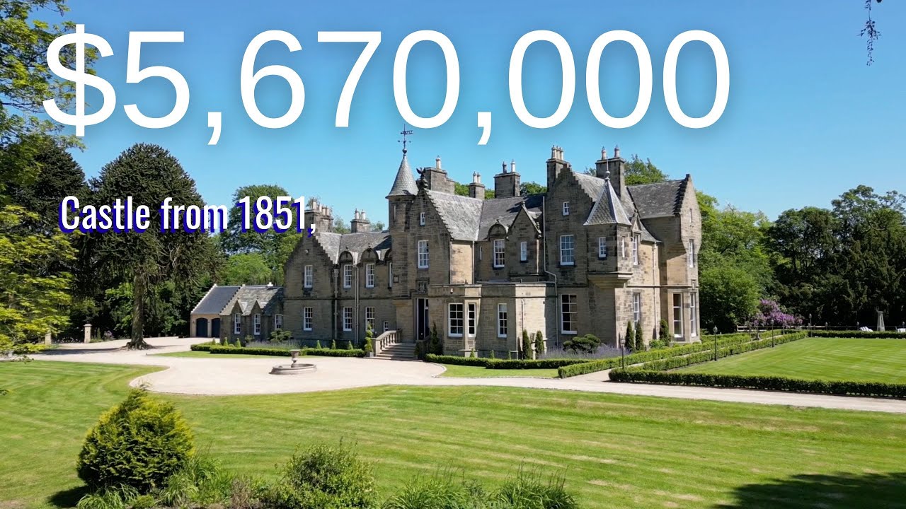 Inside 19th-Century Scottish Castle | Restored for Modern Living