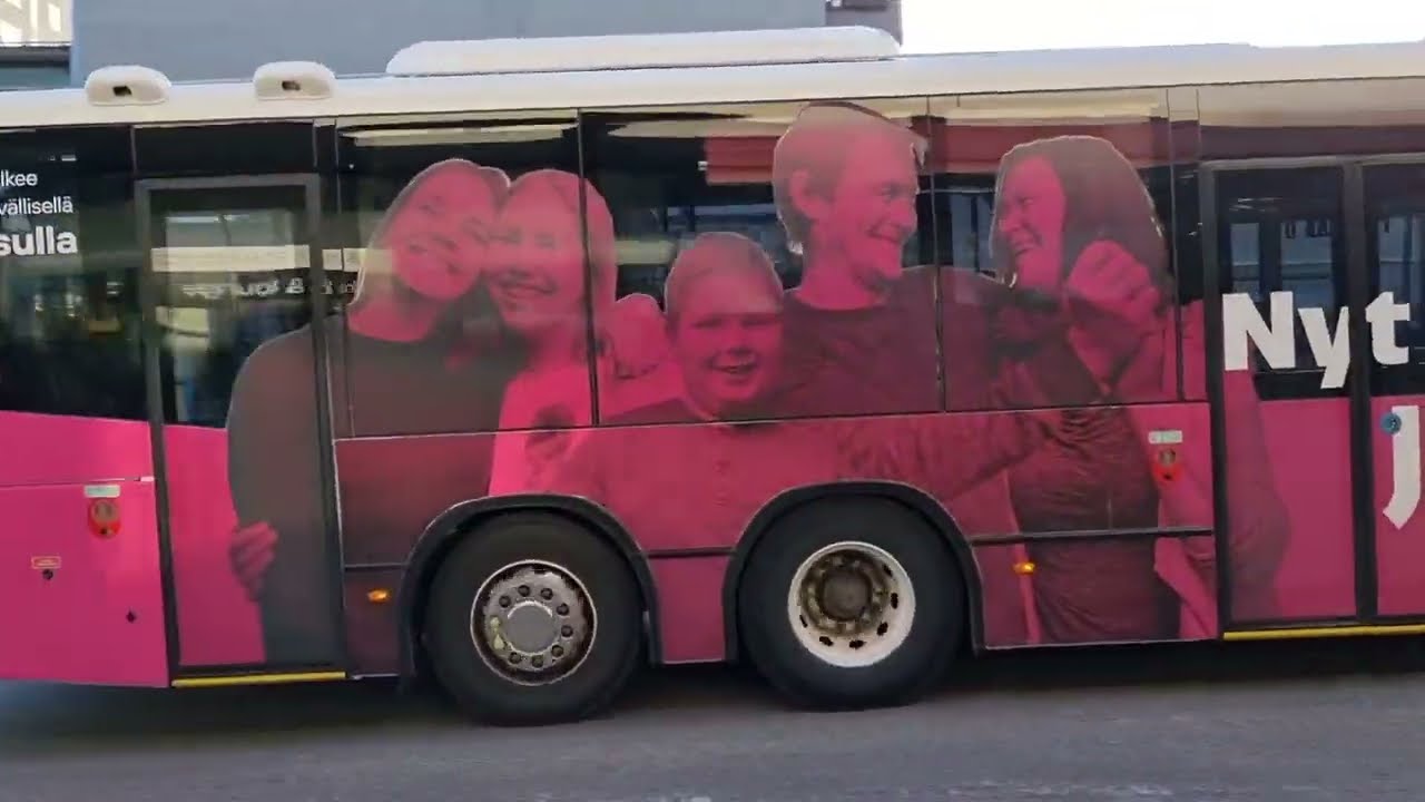 Buses in Lappeenranta, Finland (January 2023)