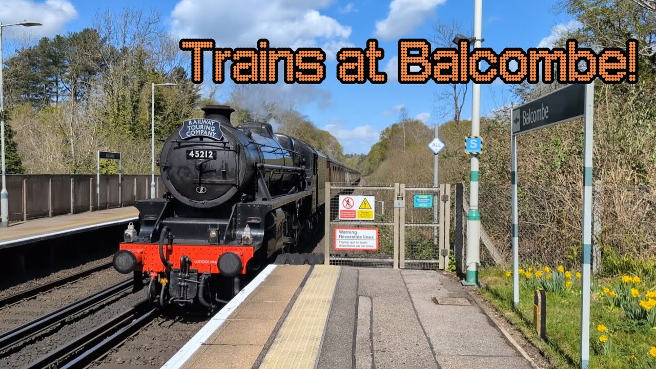 Trains and Tones at Balcombe (BML) 16/04/25 *45212 Black 5 Steam Engine*