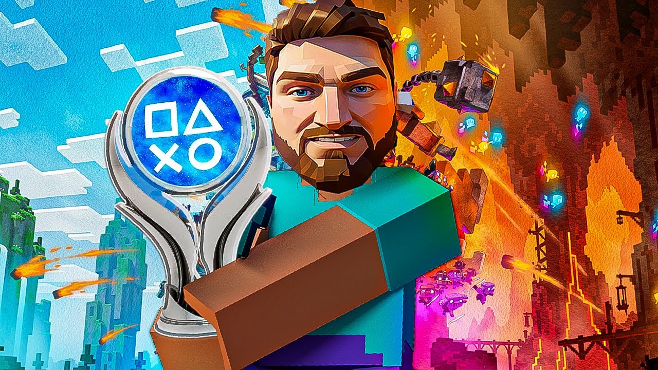 Minecraft's PLATINUM Trophy Turned Into a Minecraft Movie!