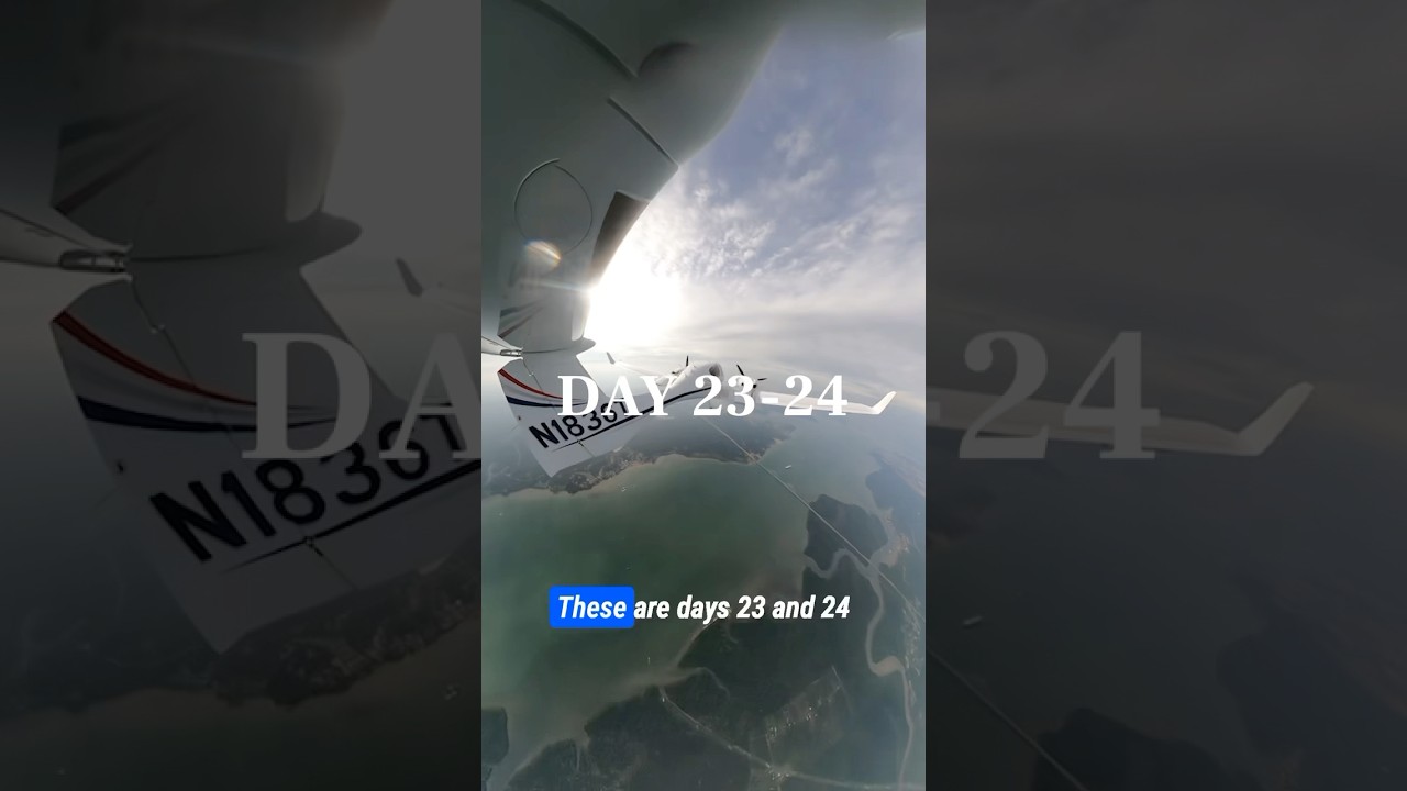 Student Pilot Crosses Equator - Days 23 and 24 of Flying Around the World #flying #aroundtheworld