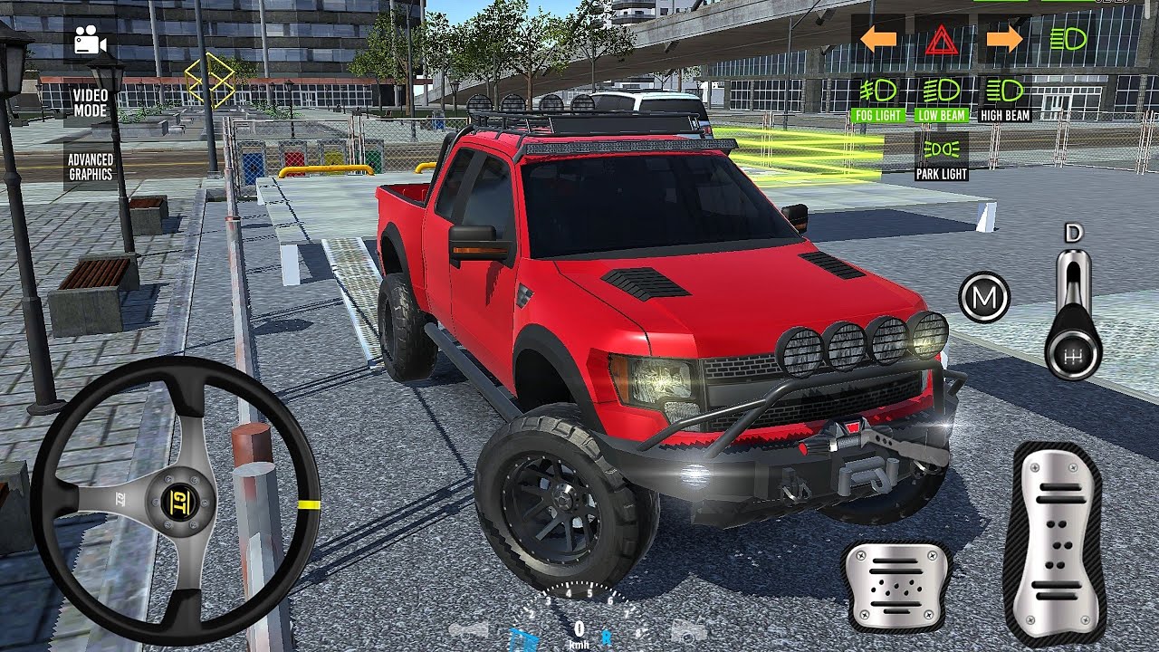 New 4x4 Monster Truck Ramps Parking Multi-Levels 34-35 - Car Game Android Gameplay