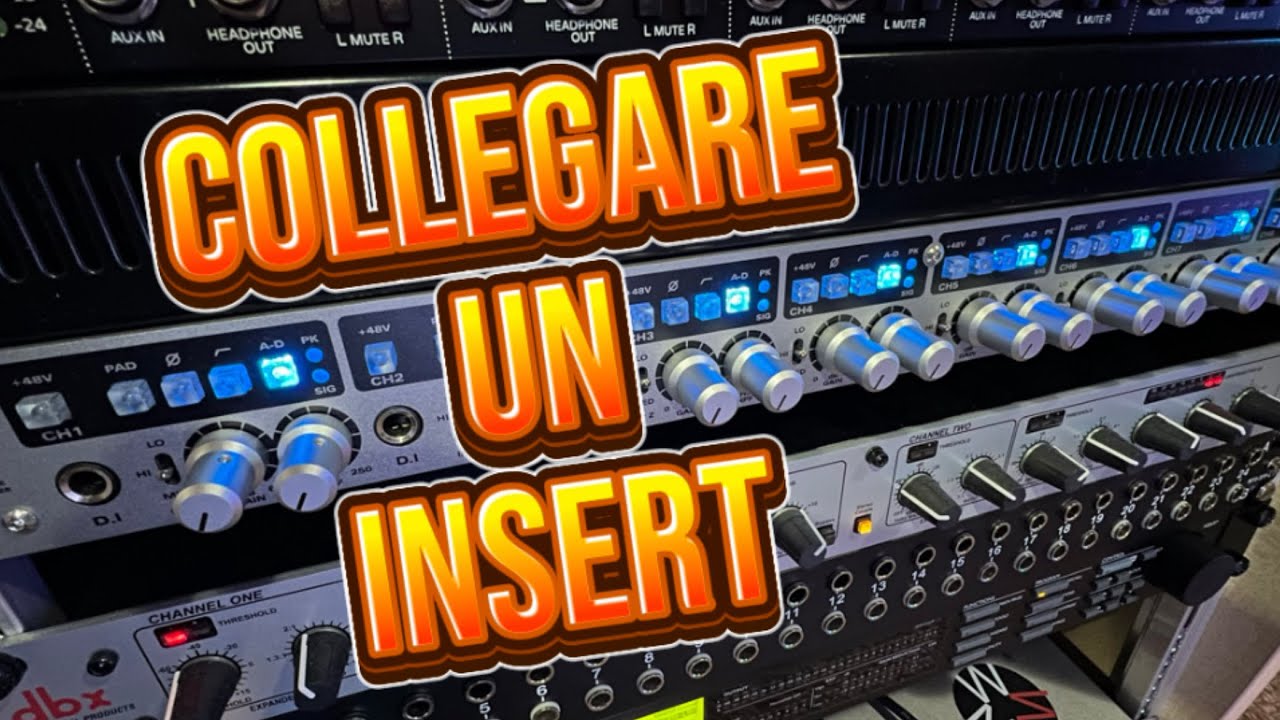 Come collegare un insert nel mixer