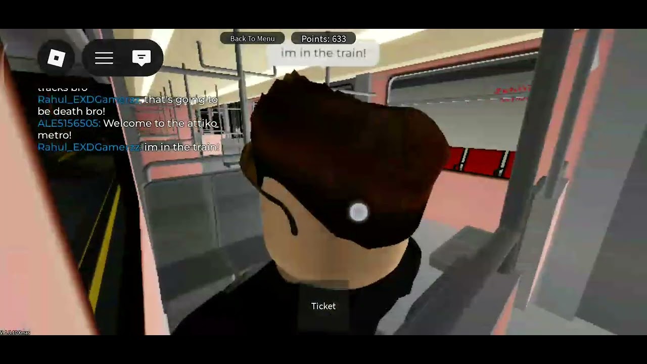 Roblox AMT sepolia to syntagma train journey in Christmas eve special 
