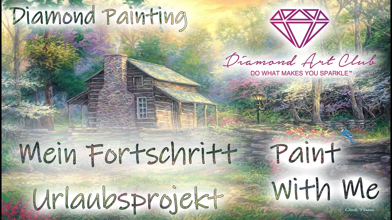 Diamond Painting | Paint With Me - Garten WIP #1 | Gartenzeit und Fortschritt am Urlaubprojekt DAC