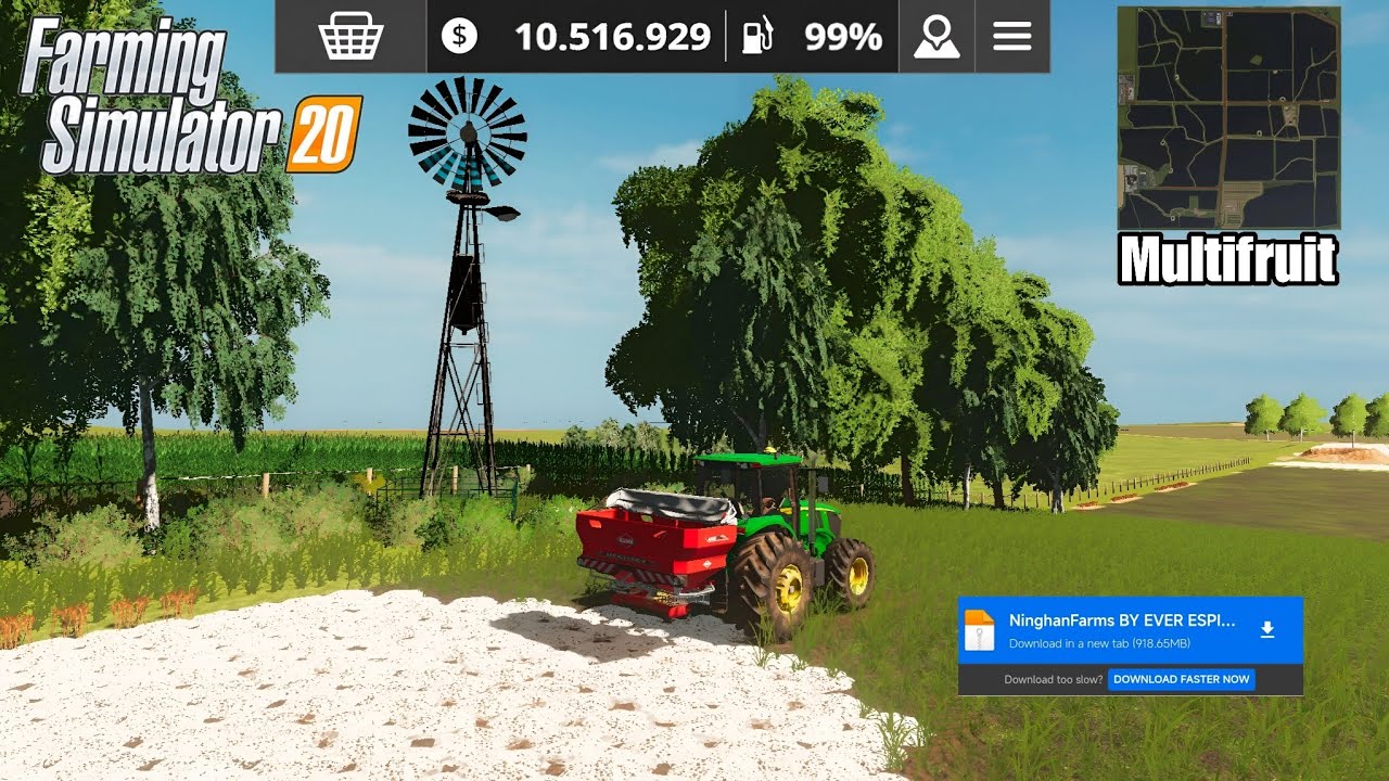 FS20🚜🇵🇾| Descarga el nuevo mapa || Ninghan Farms Multifruit & Cal Realista🤠🌾