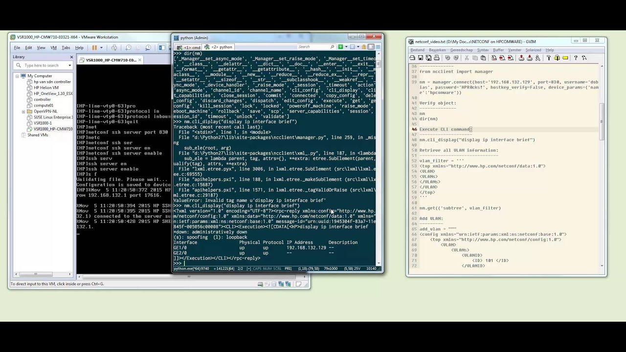 NETCONF HPCOMWARE