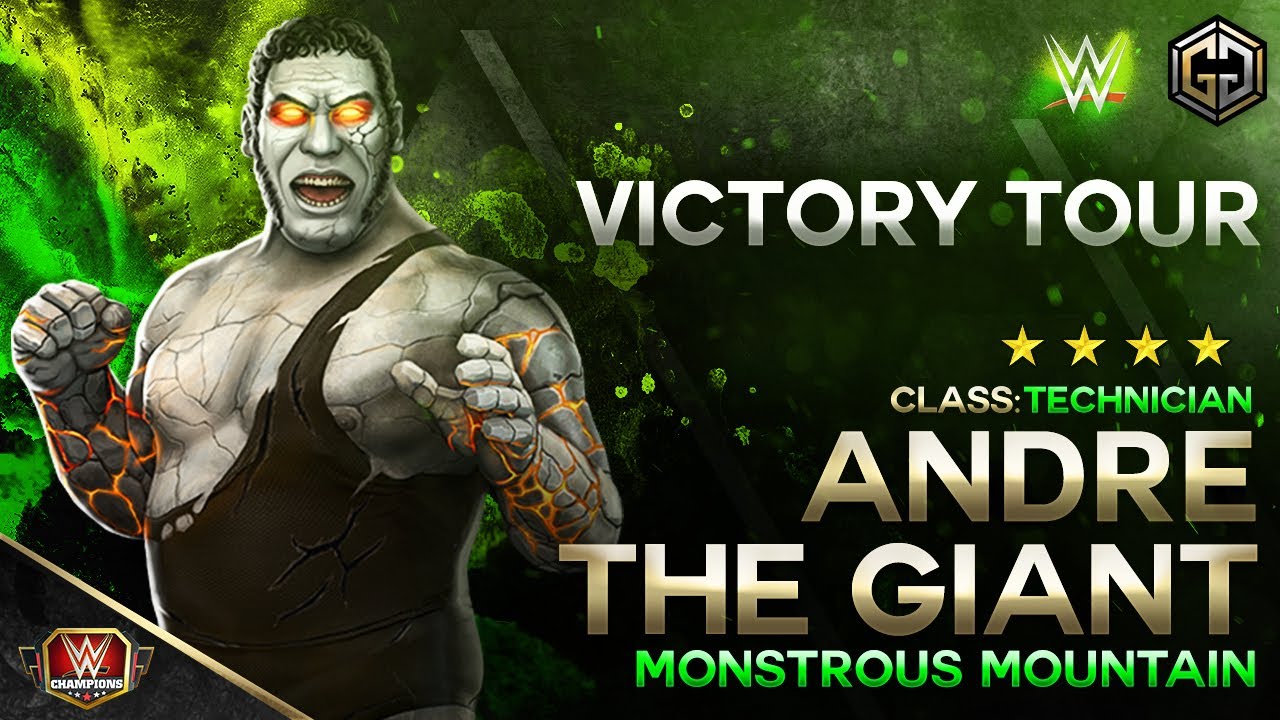 4SG Andre The Giant "Monstrous Mountain" Victory Hell Tour Gameplay / WWE Champions ⚔️