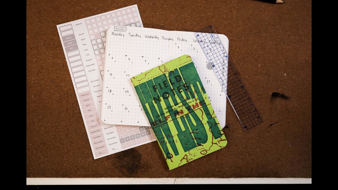 Convert Field Notes to Calendar for the Year