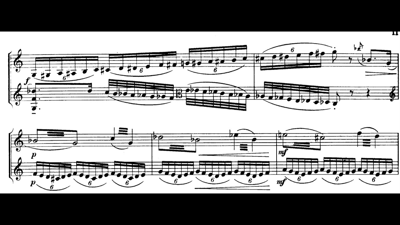 Bohuslav Martinů - Three Madrigals for Violin and Viola, H. 313 (1947) [Score-Video]