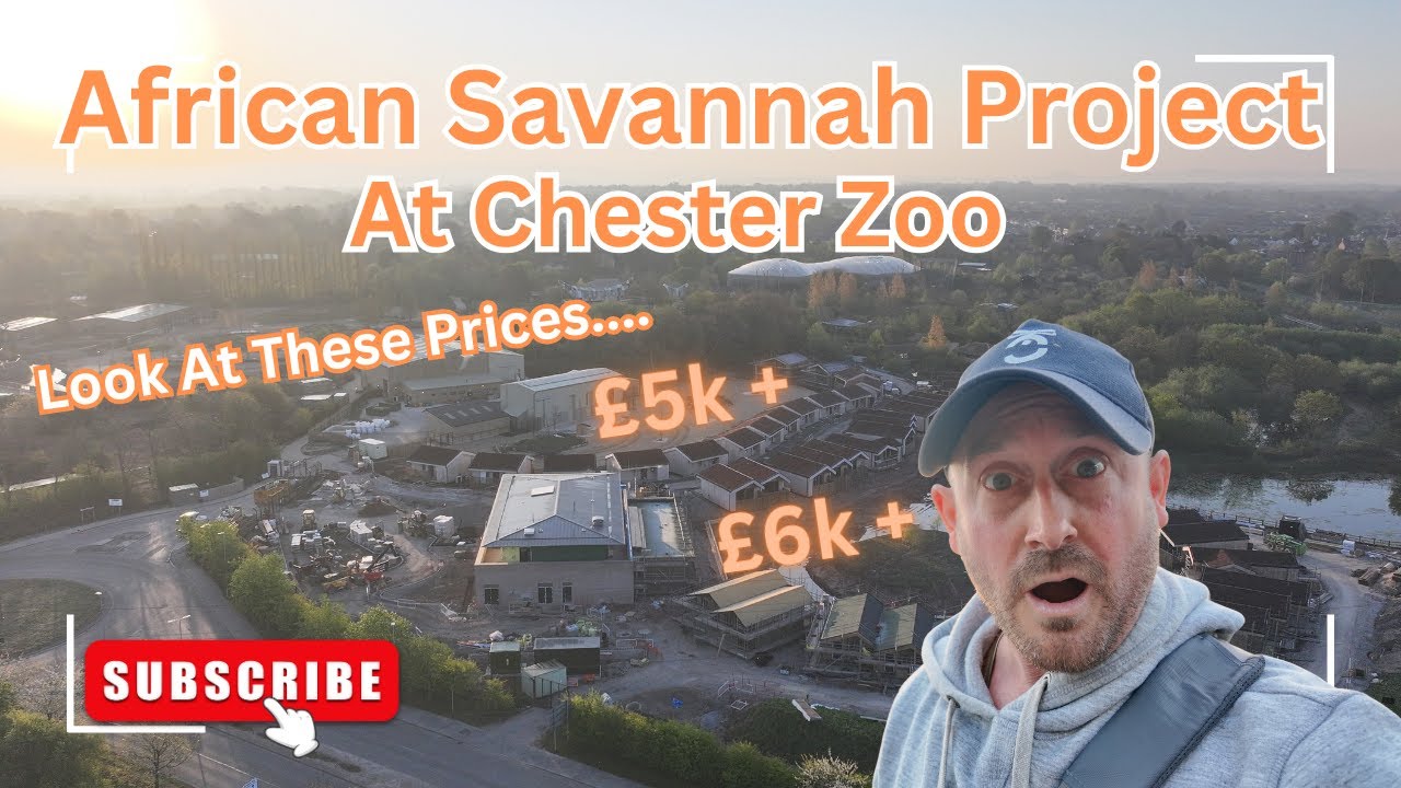 Chester Zoo African Savannah Development by drone April 2025 (Episode 8). The Prices Are Stupid!!!