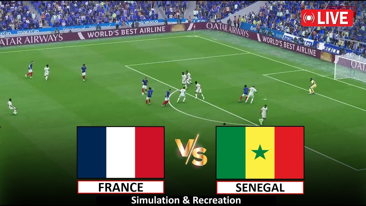 🔴En direct : France vs S&eacute;n&eacute;gal | Match complet en direct | 17 juin 2026 | Simulation vid&eacute;o