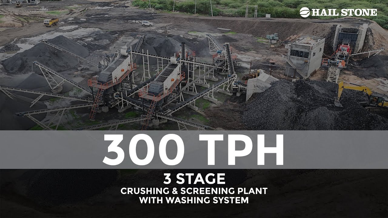 HAILSTONE : 300 TPH 3 Stage C&S Plant with Washing System at Gujarat #crushing #screening